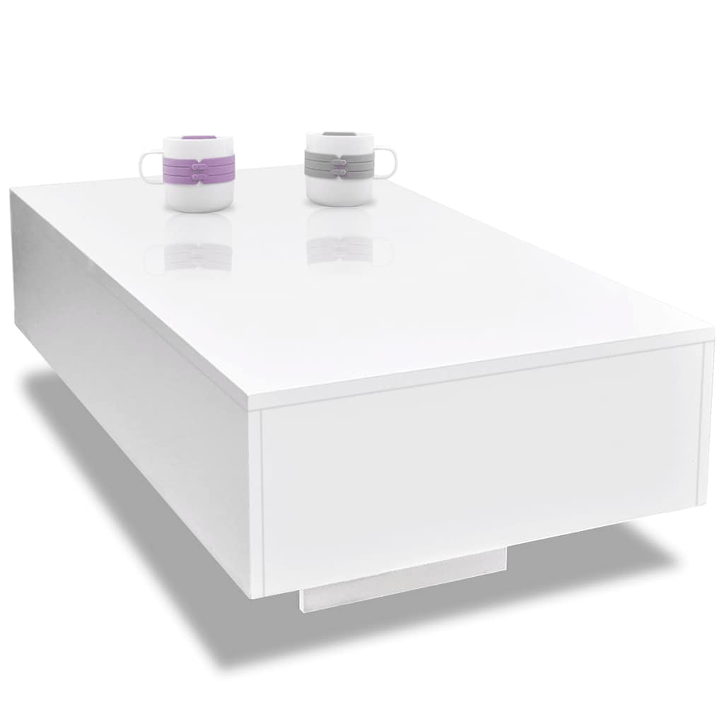 Salontafel hoogglans wit is nu te koop bij PeponiXL, paradijselijk wonen!
