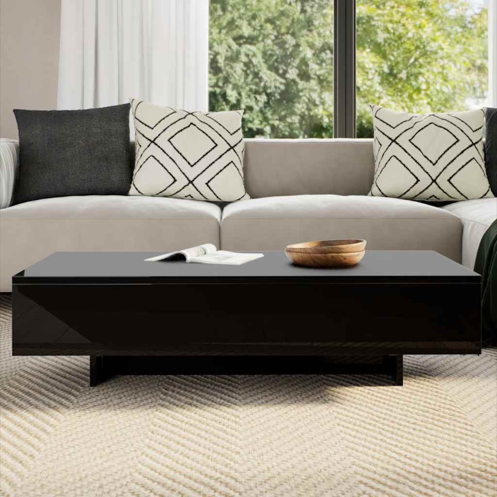 Salontafel hoogglans zwart is nu te koop bij PeponiXL, paradijselijk wonen!