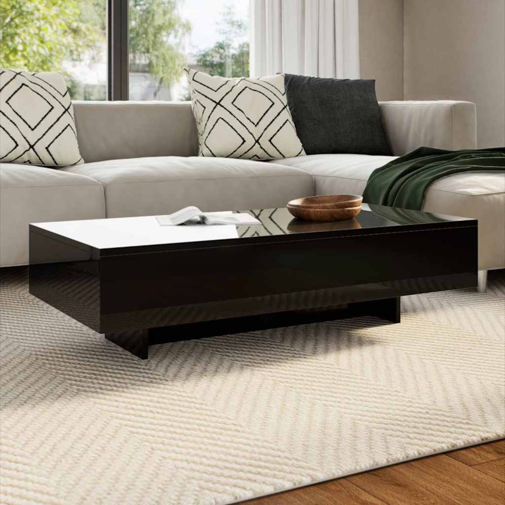 Salontafel hoogglans zwart is nu te koop bij PeponiXL, paradijselijk wonen!
