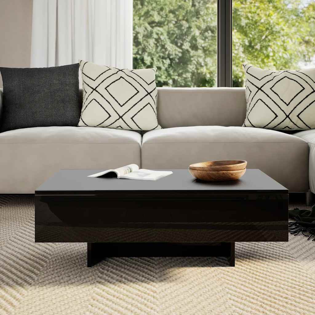 Salontafel hoogglans zwart is nu te koop bij PeponiXL, paradijselijk wonen!