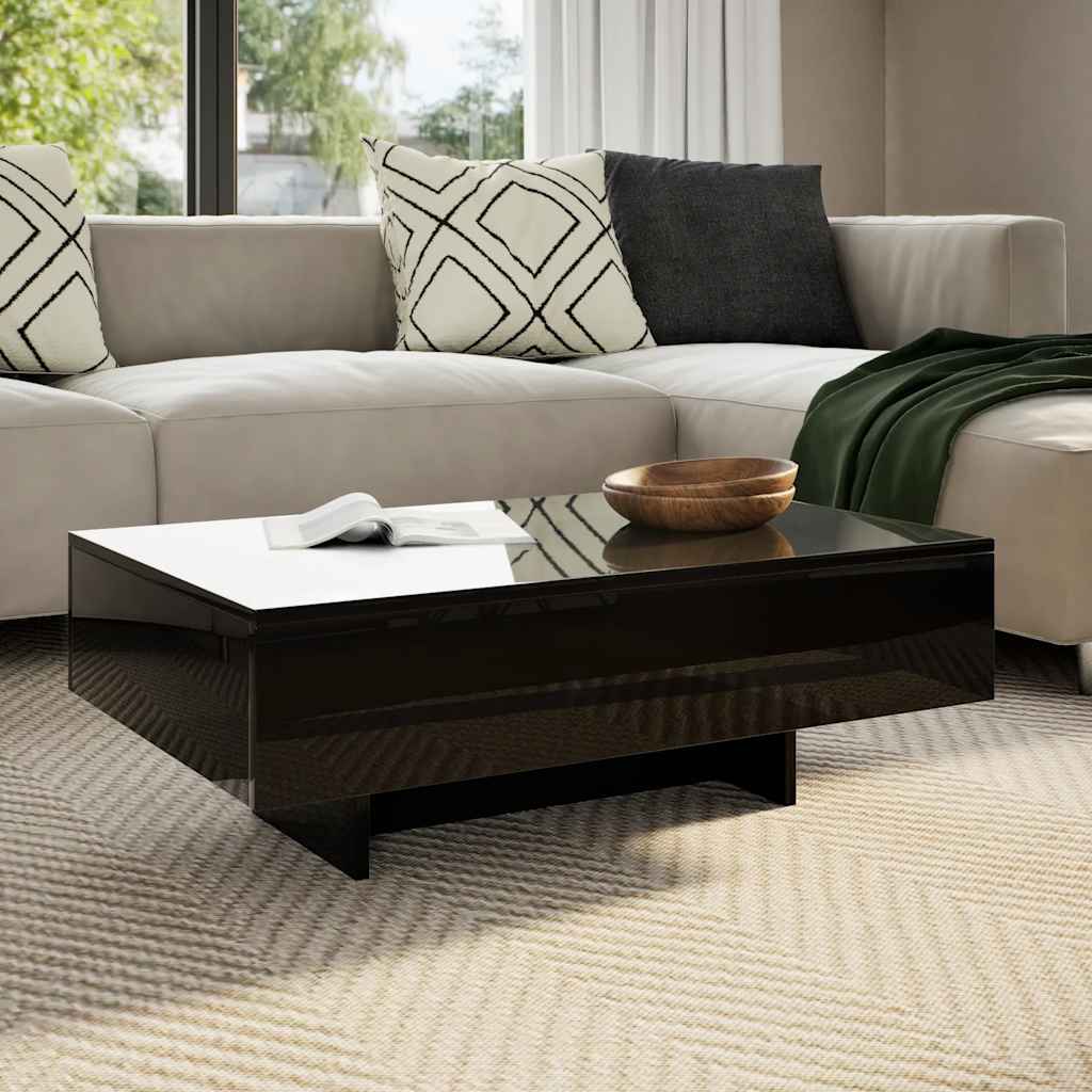 Salontafel hoogglans zwart is nu te koop bij PeponiXL, paradijselijk wonen!