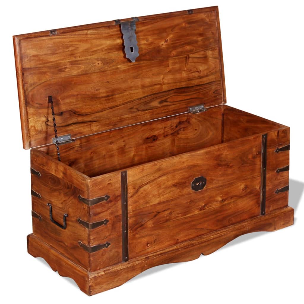 Opbergkist massief hout is nu te koop bij PeponiXL, paradijselijk wonen!