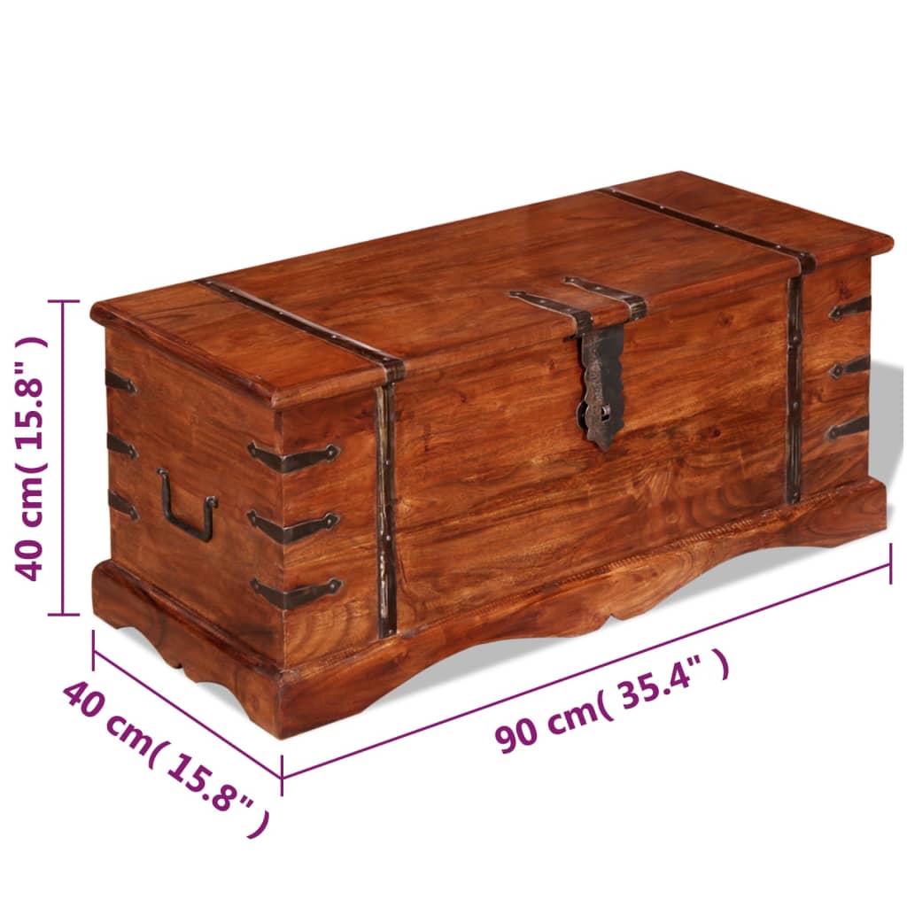 Opbergkist massief hout is nu te koop bij PeponiXL, paradijselijk wonen!