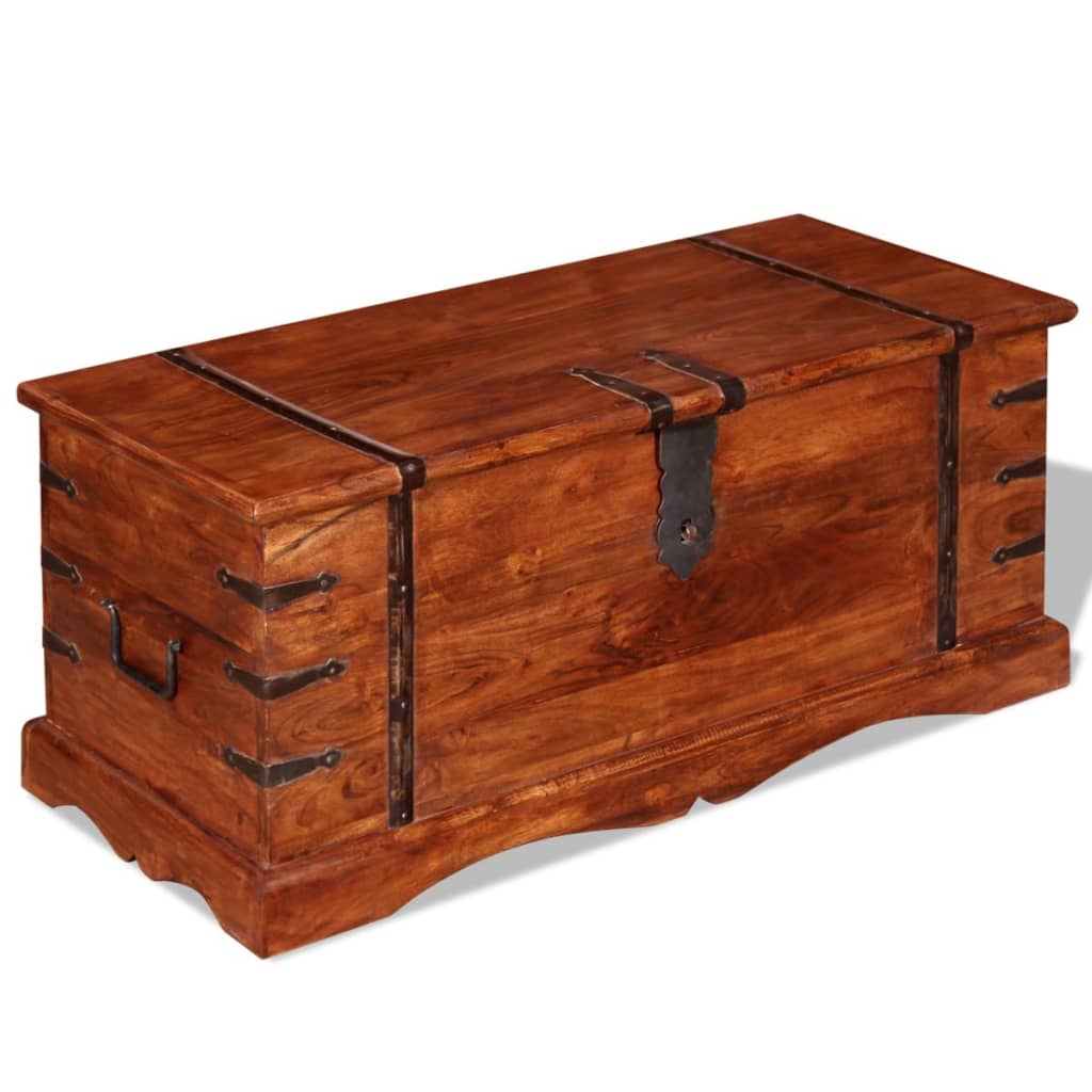 Opbergkist massief hout is nu te koop bij PeponiXL, paradijselijk wonen!