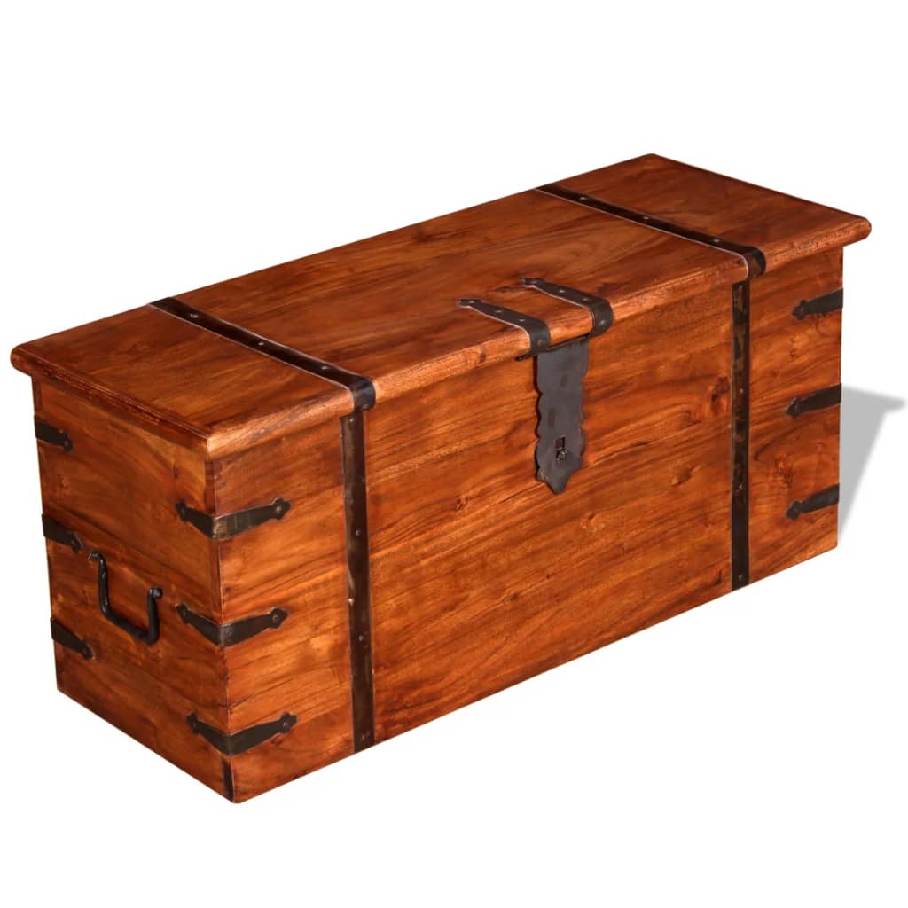 2-delige Opbergkistenset massief hout is nu te koop bij PeponiXL, paradijselijk wonen!
