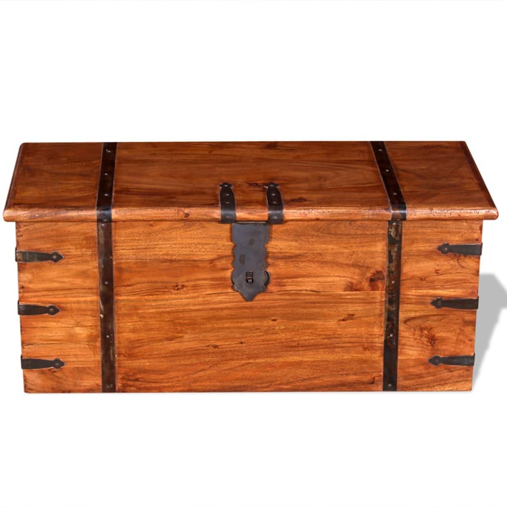 2-delige Opbergkistenset massief hout is nu te koop bij PeponiXL, paradijselijk wonen!