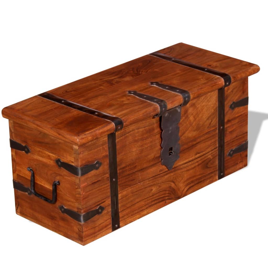 2-delige Opbergkistenset massief hout is nu te koop bij PeponiXL, paradijselijk wonen!