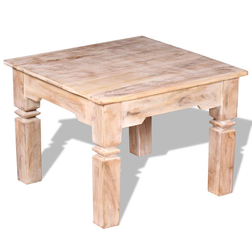 Salontafel 60x60x45 cm massief acaciahout is nu te koop bij PeponiXL, paradijselijk wonen!