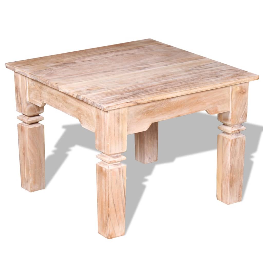 Salontafel 60x60x45 cm massief acaciahout is nu te koop bij PeponiXL, paradijselijk wonen!