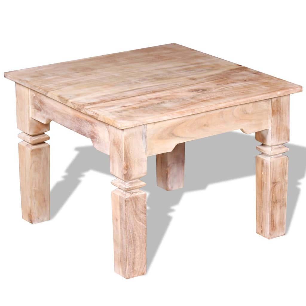 Salontafel 60x60x45 cm massief acaciahout is nu te koop bij PeponiXL, paradijselijk wonen!