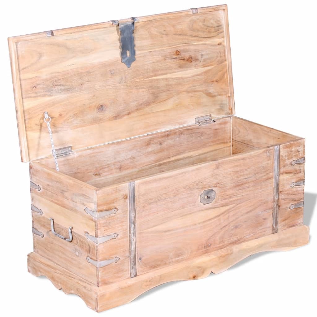 Opbergkist acaciahout is nu te koop bij PeponiXL, paradijselijk wonen!