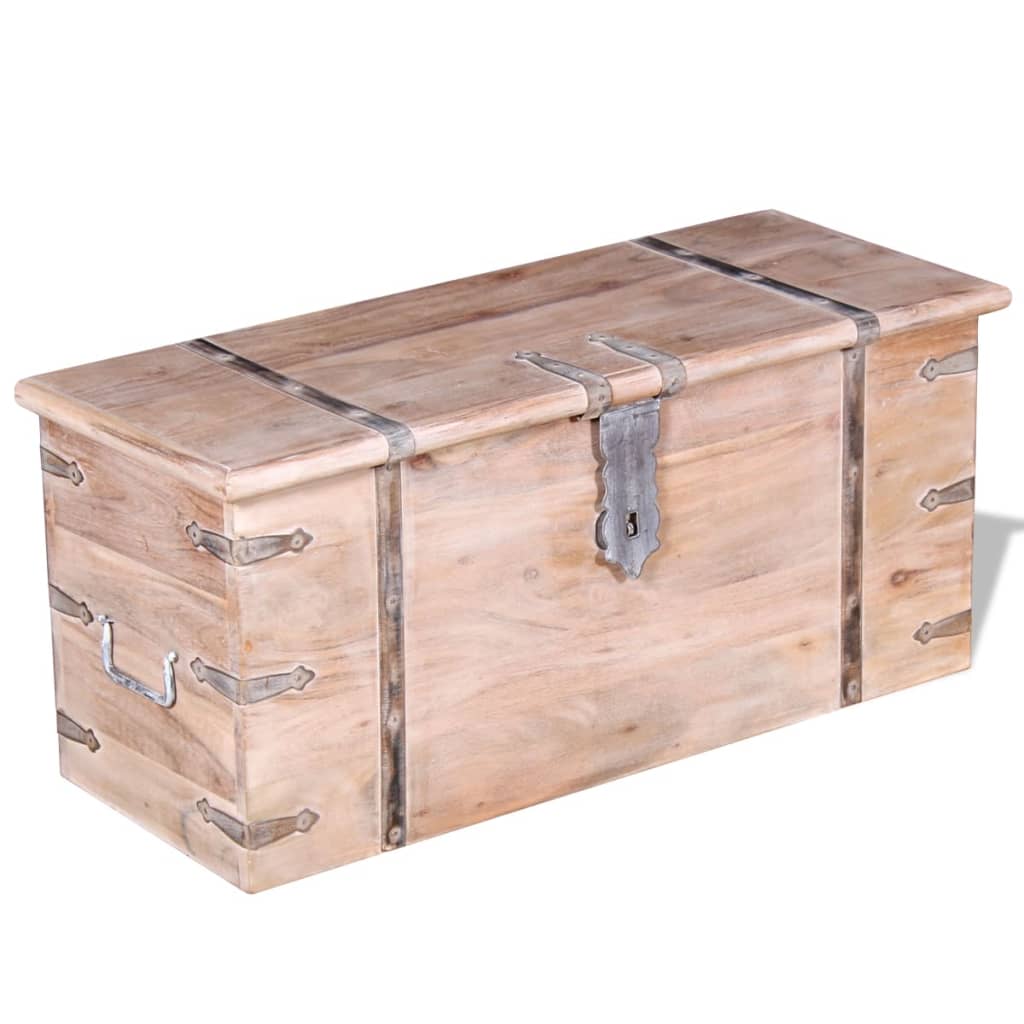 2-delige Opbergkistenset acaciahout is nu te koop bij PeponiXL, paradijselijk wonen!