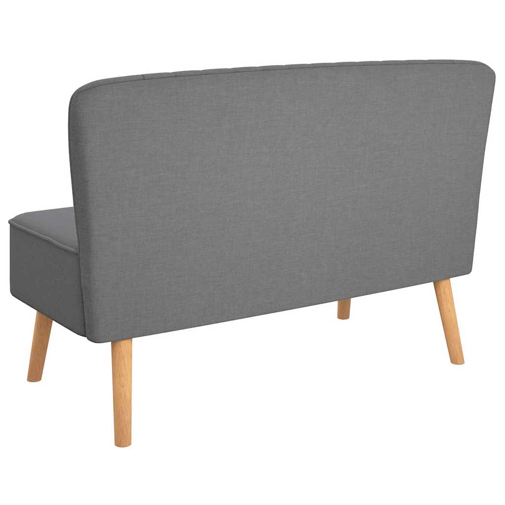Bank 117x55,5x77 cm stof lichtgrijs is nu te koop bij PeponiXL, paradijselijk wonen!