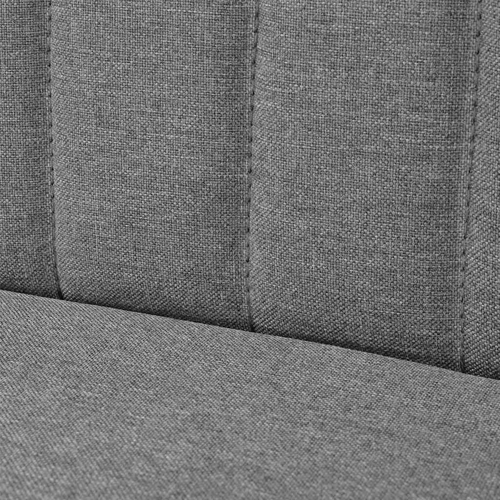 Bank 117x55,5x77 cm stof lichtgrijs is nu te koop bij PeponiXL, paradijselijk wonen!