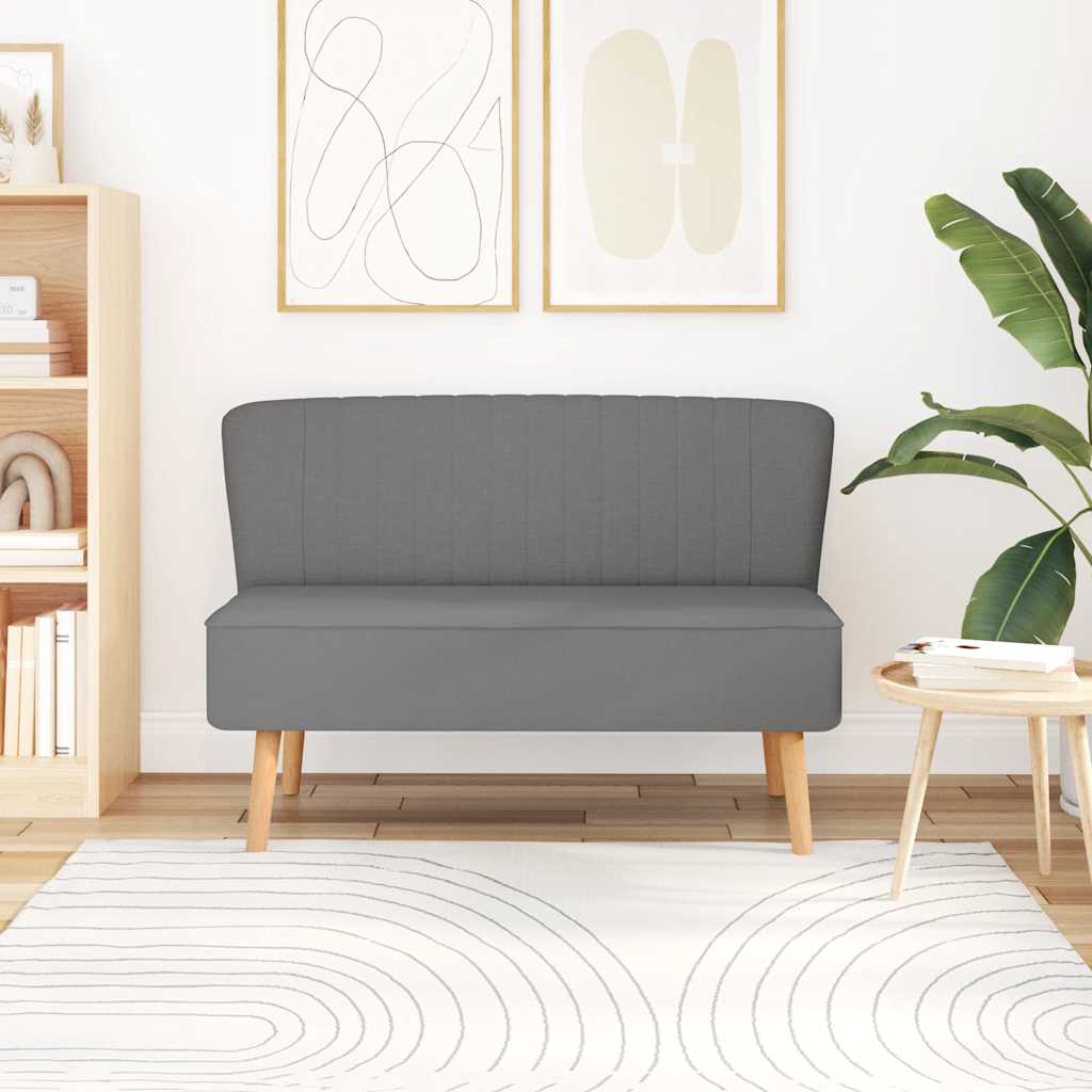 Bank 117x55,5x77 cm stof lichtgrijs is nu te koop bij PeponiXL, paradijselijk wonen!