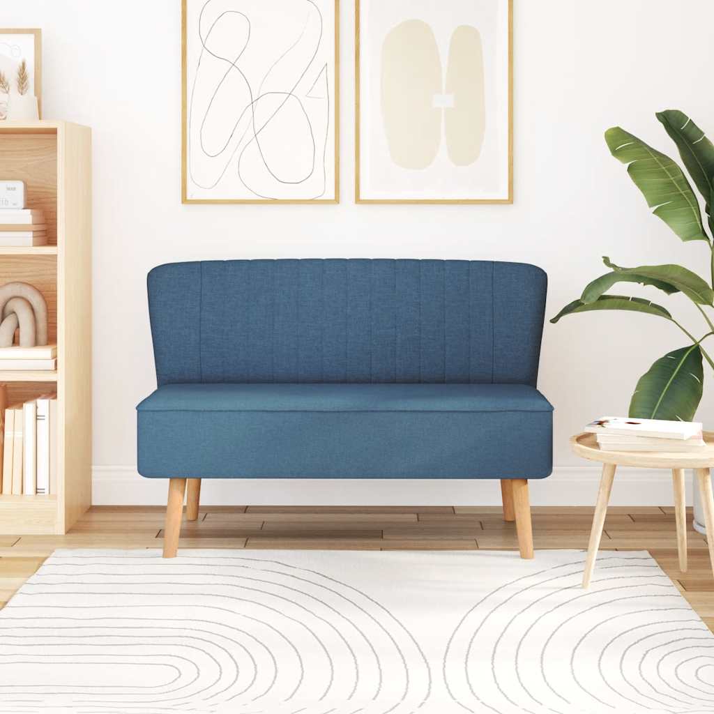 Bank 117x55,5x77 cm stof blauw is nu te koop bij PeponiXL, paradijselijk wonen!