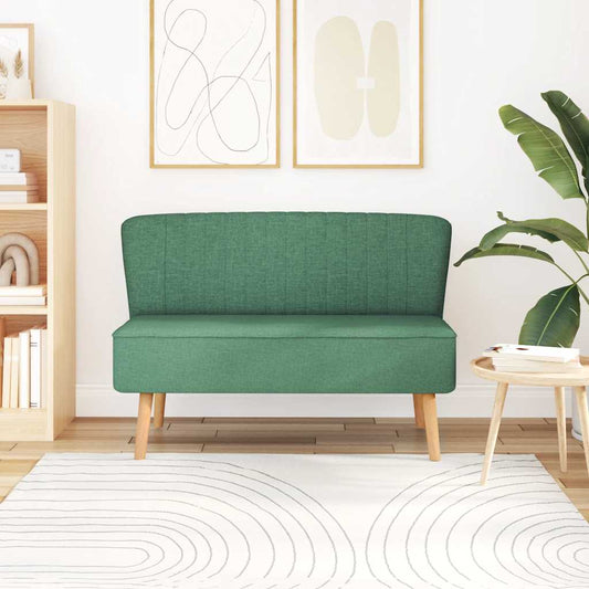 Bank 117x55,5x77 cm stof groen is nu te koop bij PeponiXL, paradijselijk wonen!