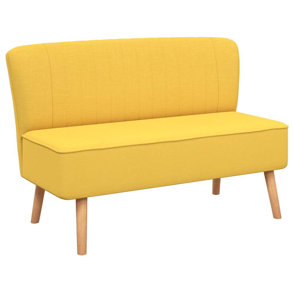 Bank 117x55,5x77 cm stof geel is nu te koop bij PeponiXL, paradijselijk wonen!