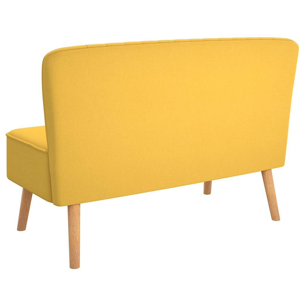 Bank 117x55,5x77 cm stof geel is nu te koop bij PeponiXL, paradijselijk wonen!