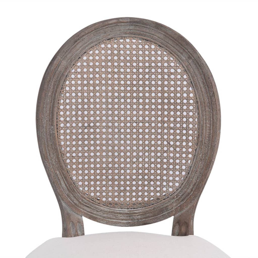 Eetkamerstoelen 2 st stof crèmekleurig is nu te koop bij PeponiXL, paradijselijk wonen!