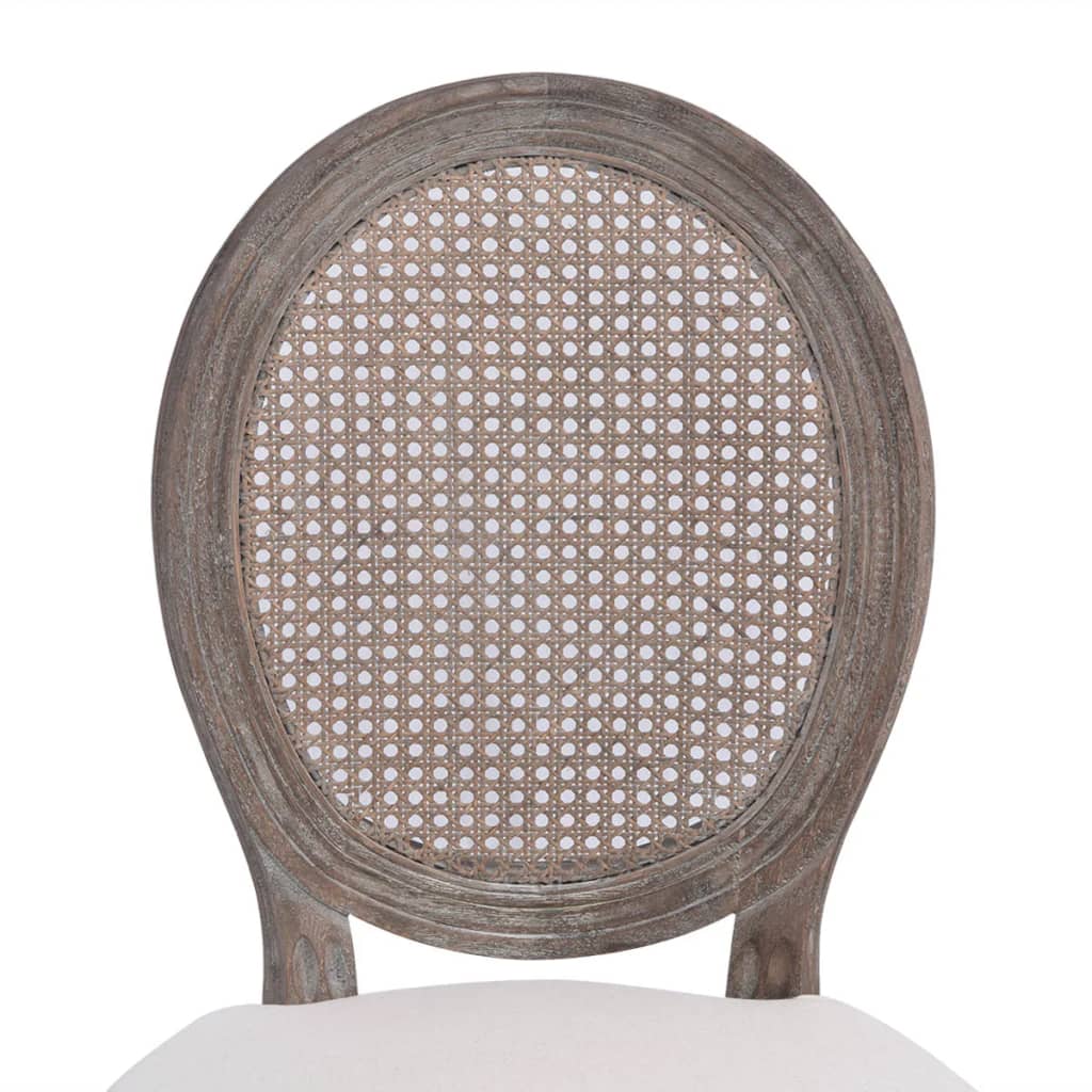 Eetkamerstoelen 4 st stof crèmekleurig is nu te koop bij PeponiXL, paradijselijk wonen!