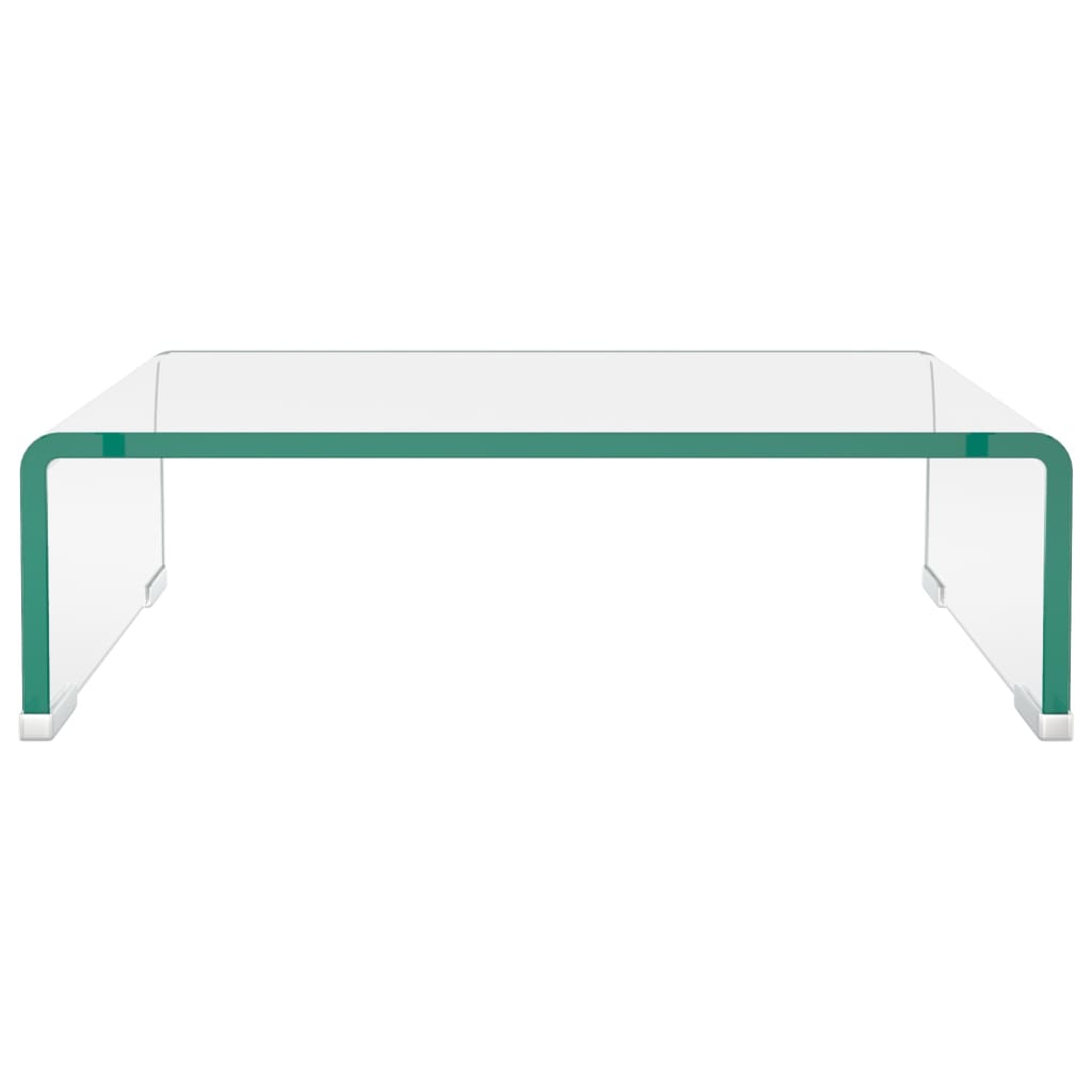 Tv-meubel/monitorverhoger transparant 40x25x11 cm glas is nu te koop bij PeponiXL, paradijselijk wonen!