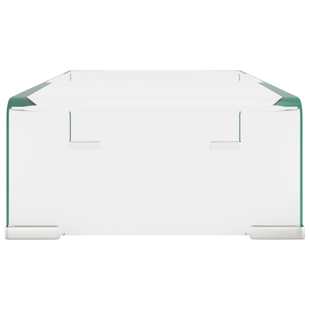 Tv-meubel/monitorverhoger transparant 40x25x11 cm glas is nu te koop bij PeponiXL, paradijselijk wonen!