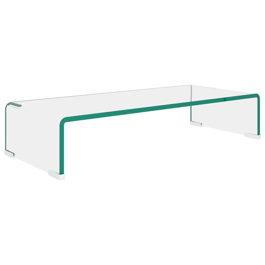 TV-meubel/monitorverhoger transparant 60x25x11 cm glas is nu te koop bij PeponiXL, paradijselijk wonen!