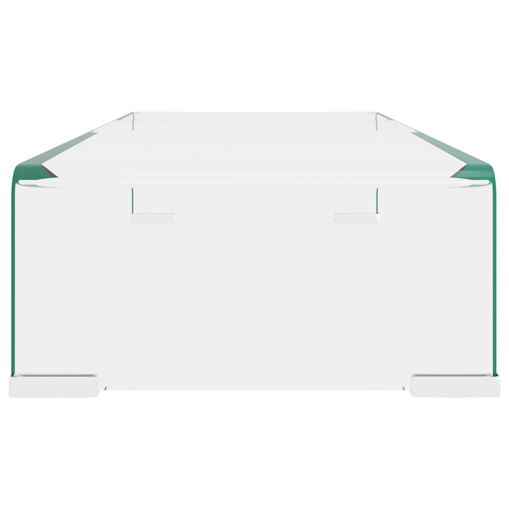 TV-meubel/monitorverhoger transparant 60x25x11 cm glas is nu te koop bij PeponiXL, paradijselijk wonen!