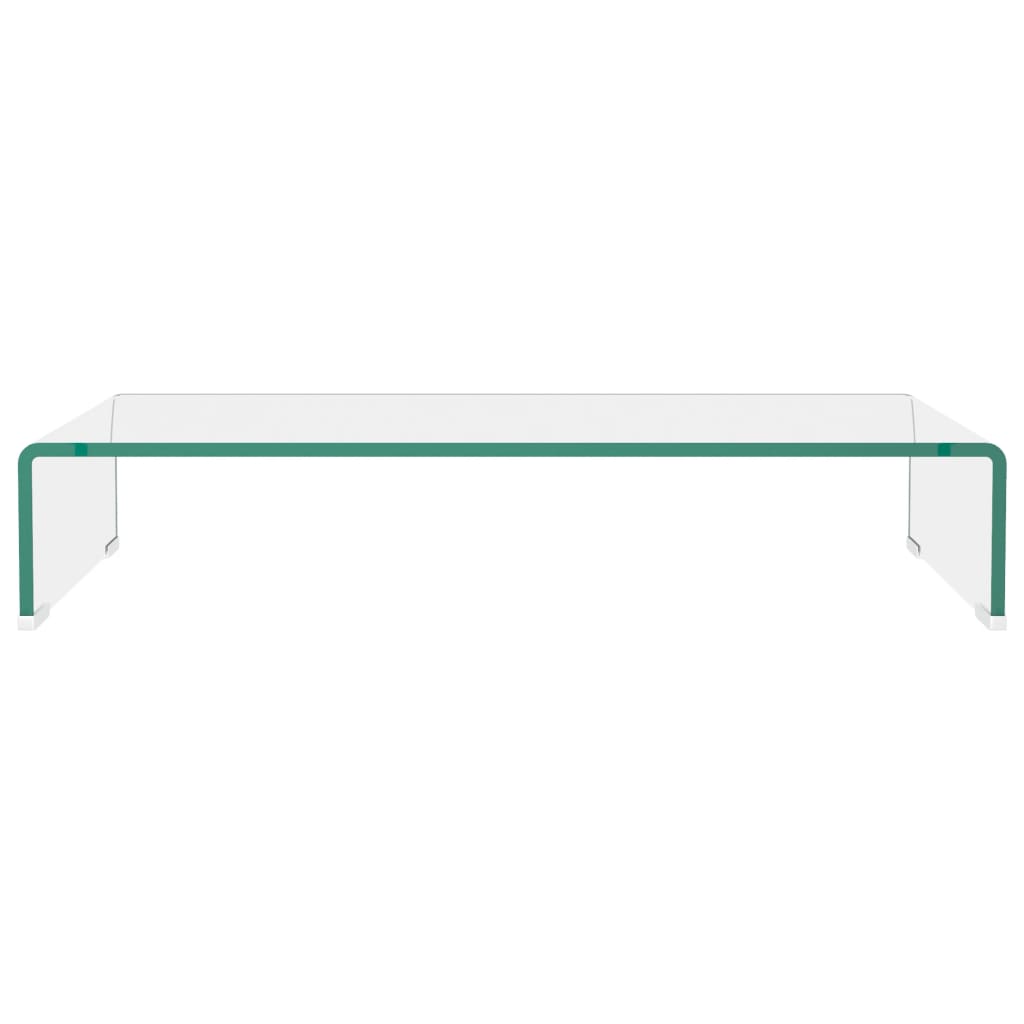 Tv-meubel/monitorverhoger transparant 70x30x13 cm glas is nu te koop bij PeponiXL, paradijselijk wonen!
