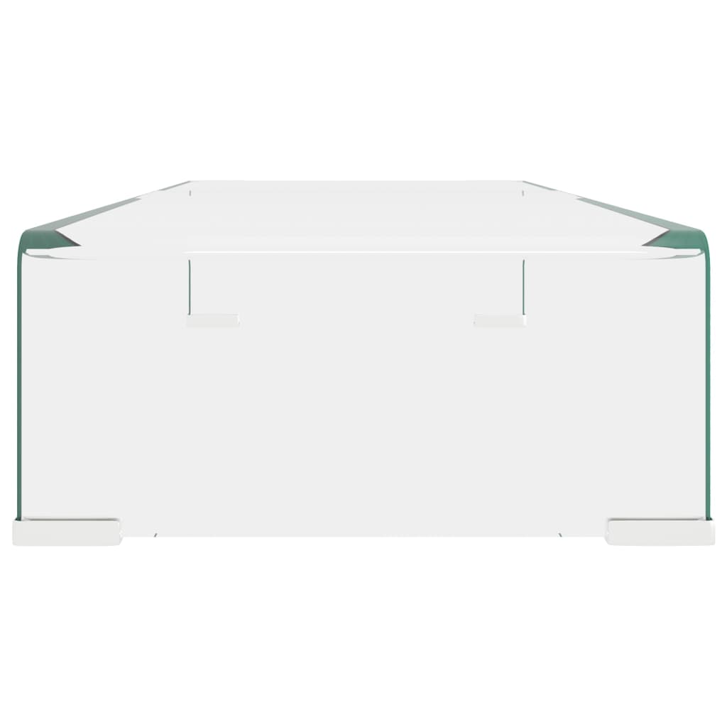 Tv-meubel/monitorverhoger transparant 70x30x13 cm glas is nu te koop bij PeponiXL, paradijselijk wonen!