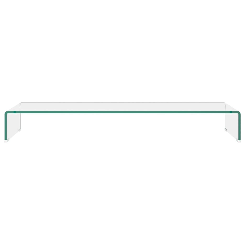 TV-meubel/monitorverhoger transparant 100x30x13 cm glas is nu te koop bij PeponiXL, paradijselijk wonen!