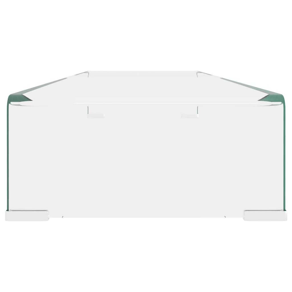TV-meubel/monitorverhoger transparant 100x30x13 cm glas is nu te koop bij PeponiXL, paradijselijk wonen!