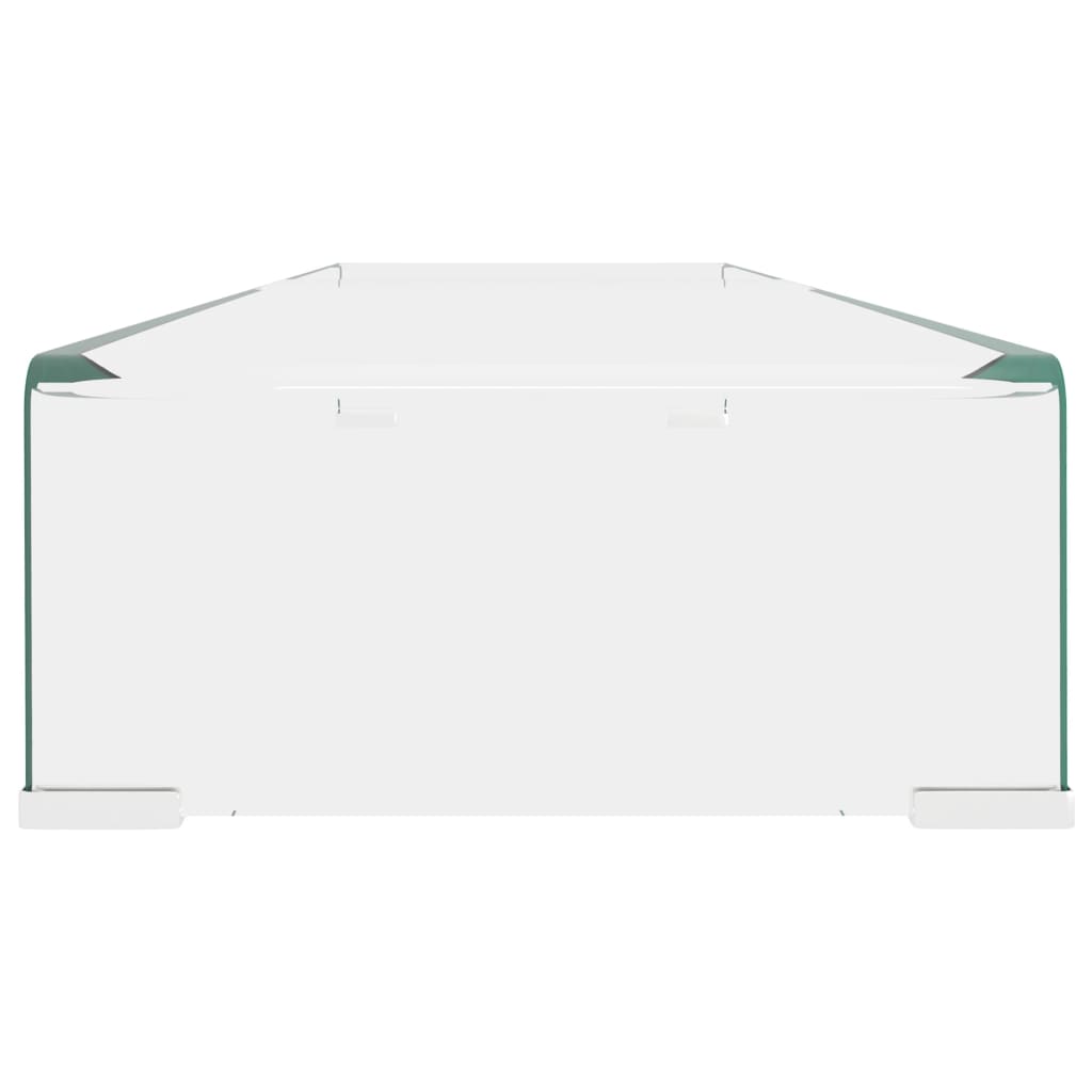 TV-meubel/monitorverhoger transparant 110x30x13 cm glas is nu te koop bij PeponiXL, paradijselijk wonen!