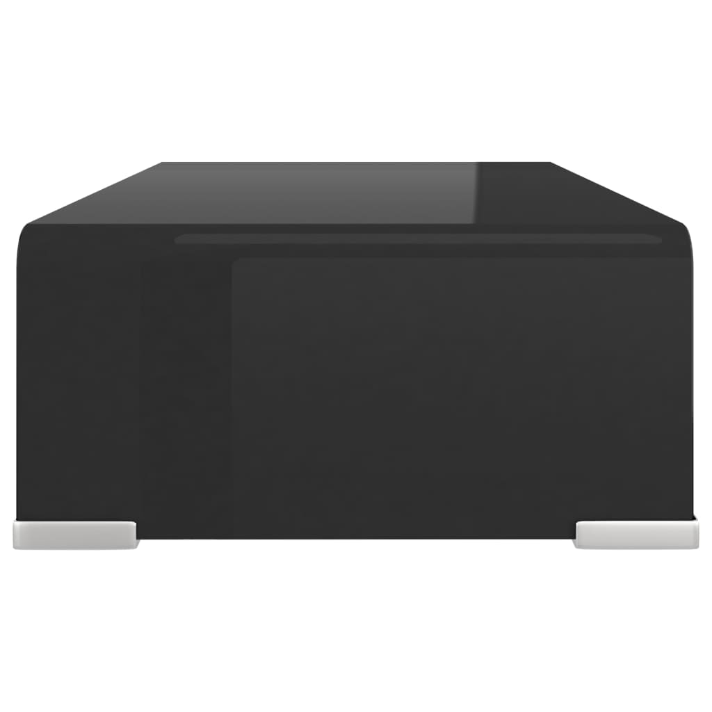 Tv-meubel/monitorverhoger zwart 40x25x11 cm glas is nu te koop bij PeponiXL, paradijselijk wonen!