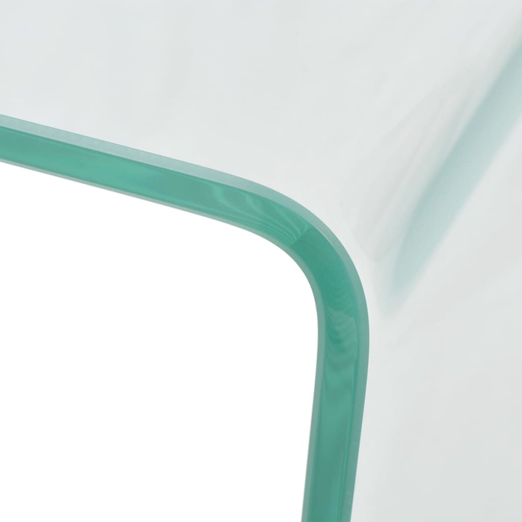Salontafel transparant 49,5x50x45 cm gehard glas is nu te koop bij PeponiXL, paradijselijk wonen!