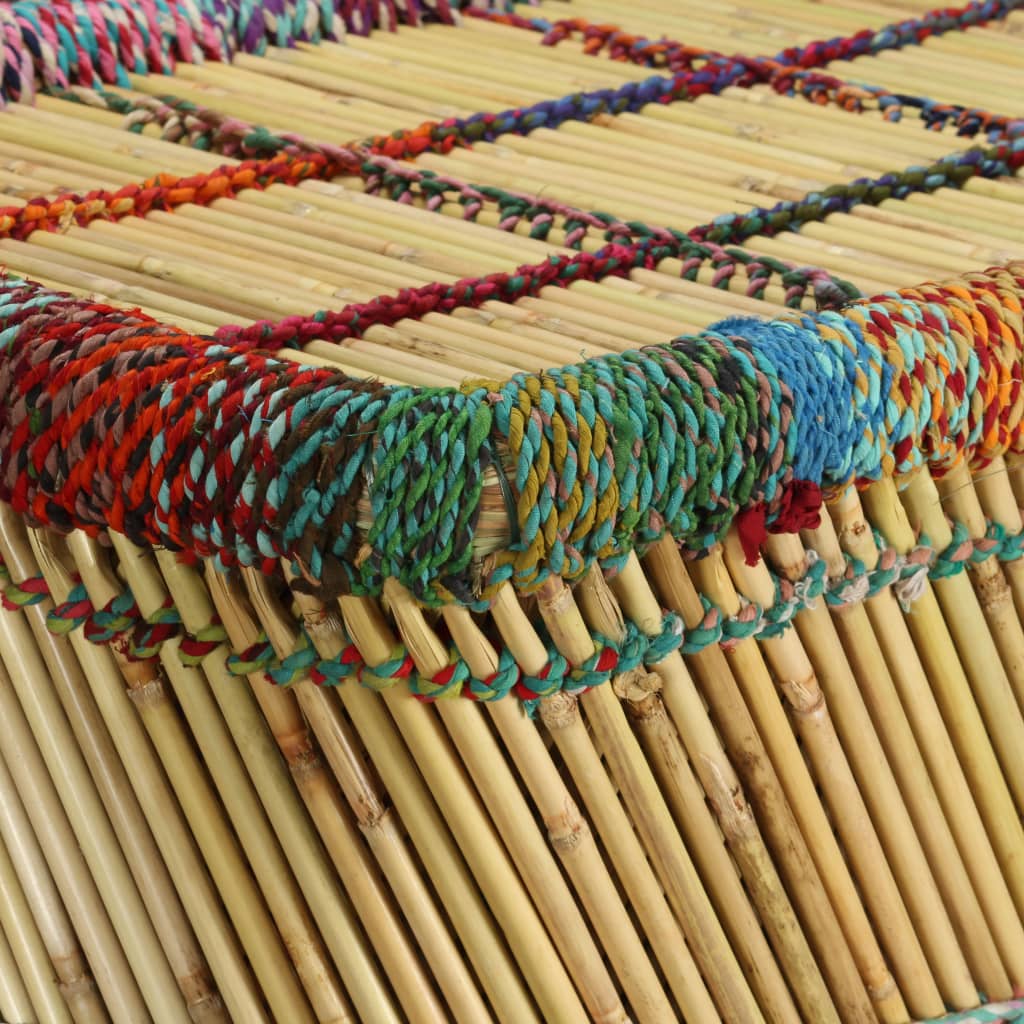 Salontafel met chindi details bamboe meerkleurig is nu te koop bij PeponiXL, paradijselijk wonen!