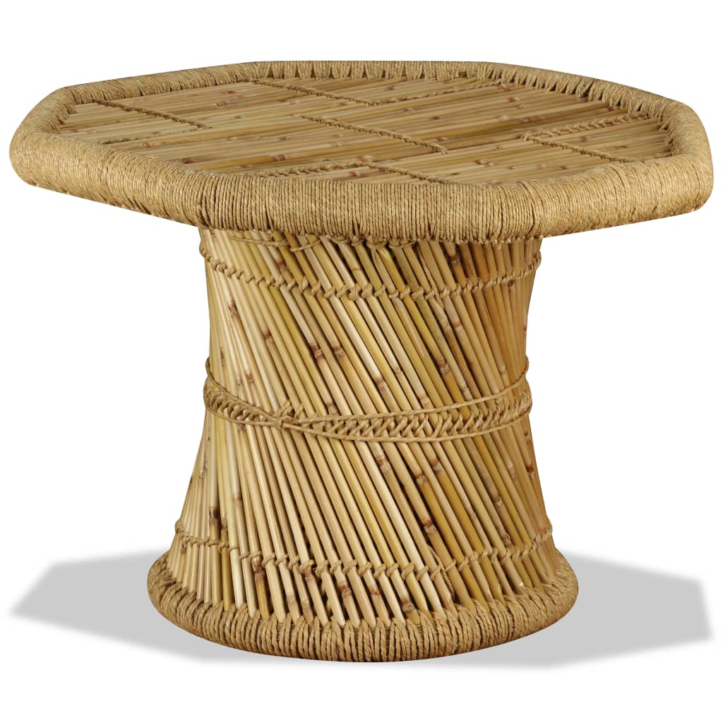 Salontafel achthoekig 60x60x45 cm bamboe is nu te koop bij PeponiXL, paradijselijk wonen!