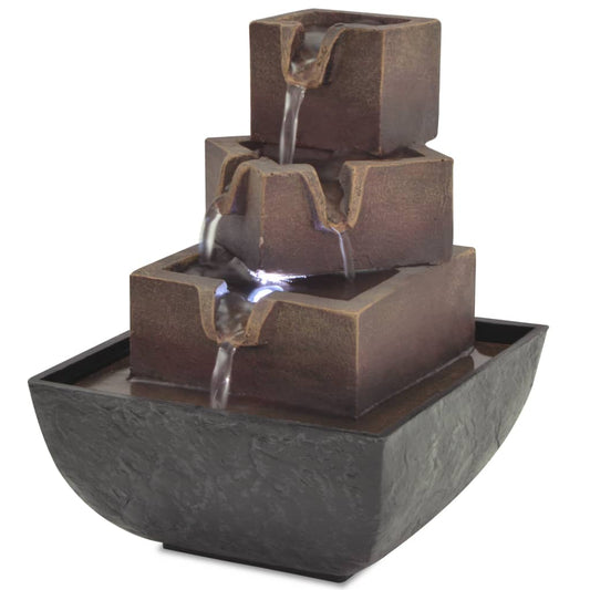 Binnenfontein met LED-verlichting polyresin is nu te koop bij PeponiXL, paradijselijk wonen!