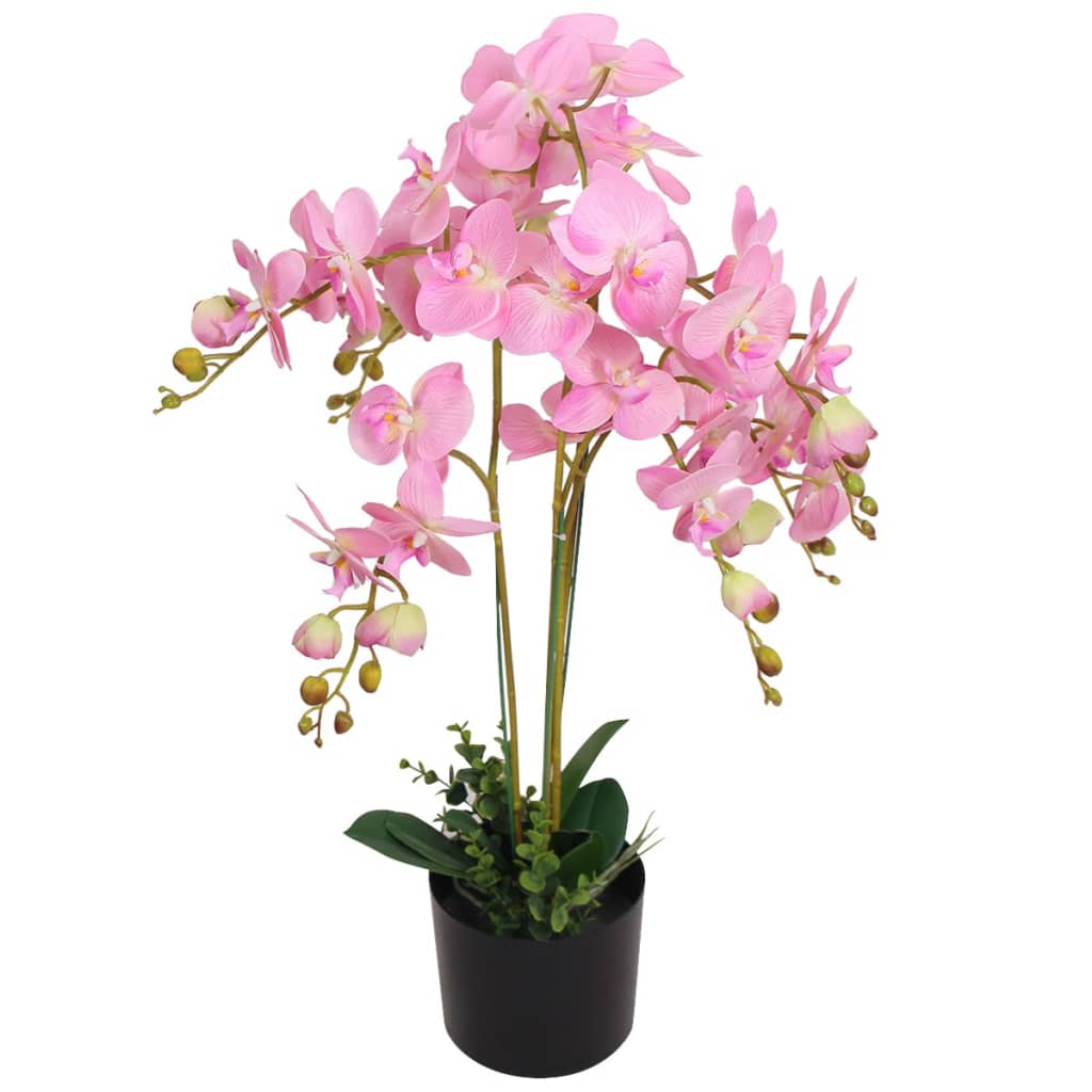 Kunstplant orchidee met pot 75 cm roze is nu te koop bij PeponiXL, paradijselijk wonen!