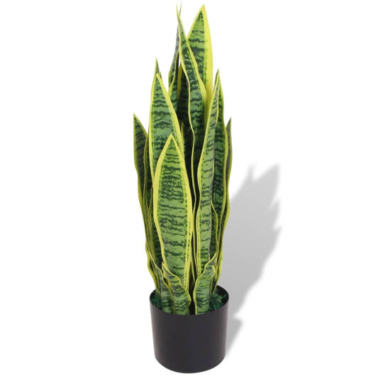 Kunst sanseveria plant met pot 65 cm groen is nu te koop bij PeponiXL, paradijselijk wonen!