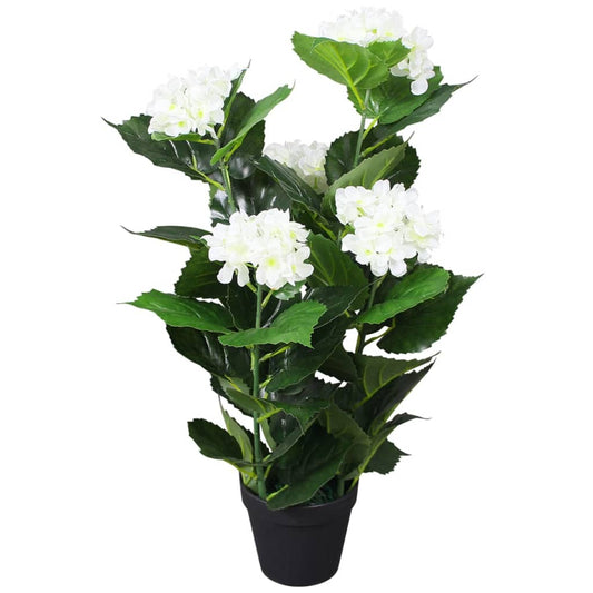 Kunst hortensia plant met pot 60 cm wit is nu te koop bij PeponiXL, paradijselijk wonen!