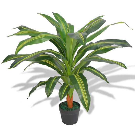 Kunst dracena plant met pot 90 cm groen is nu te koop bij PeponiXL, paradijselijk wonen!