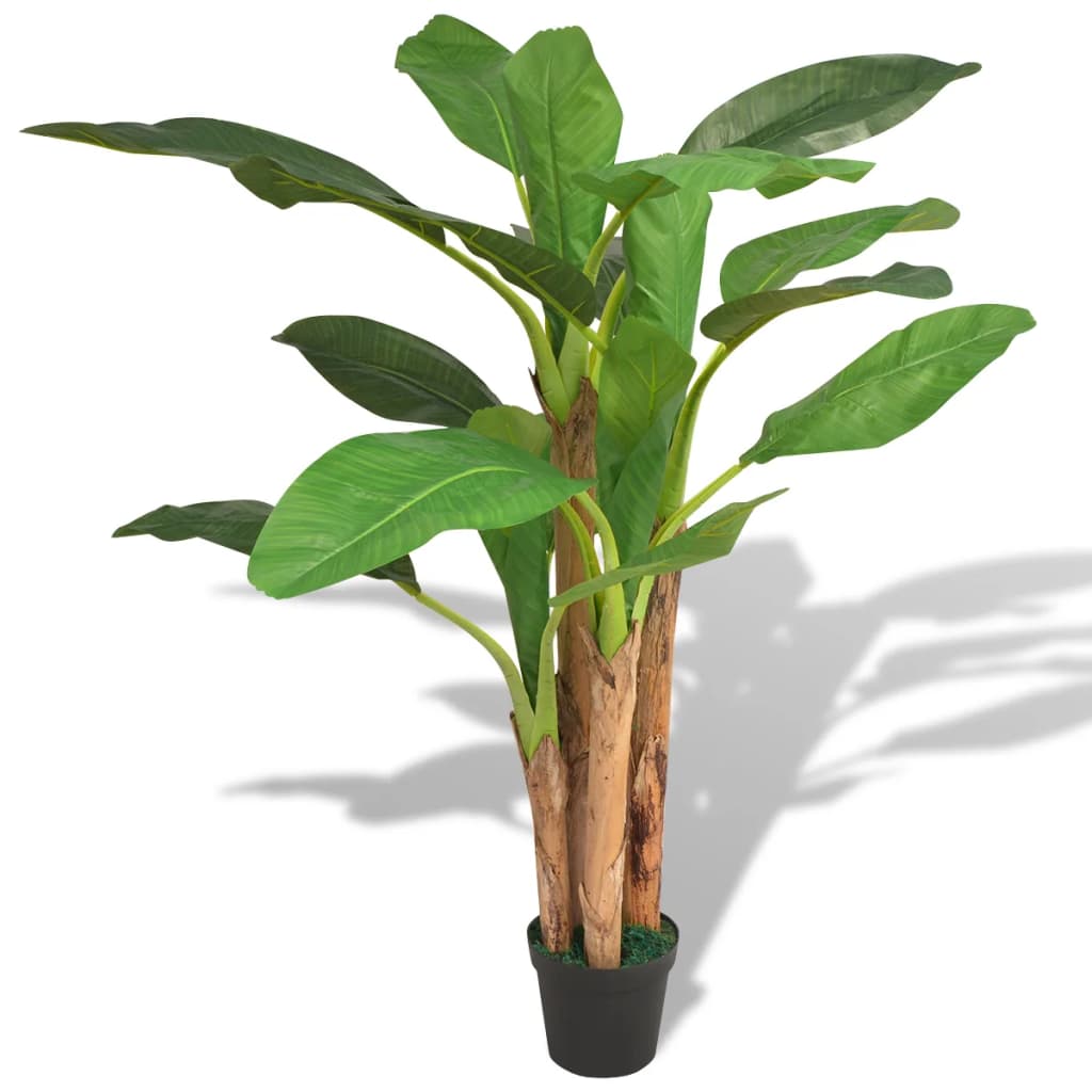 Kunst bananenboom plant met pot 175 cm groen is nu te koop bij PeponiXL, paradijselijk wonen!
