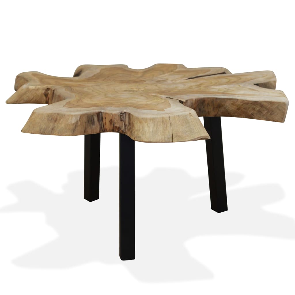 Salontafel 80x70x38 cm echt teakhout is nu te koop bij PeponiXL, paradijselijk wonen!