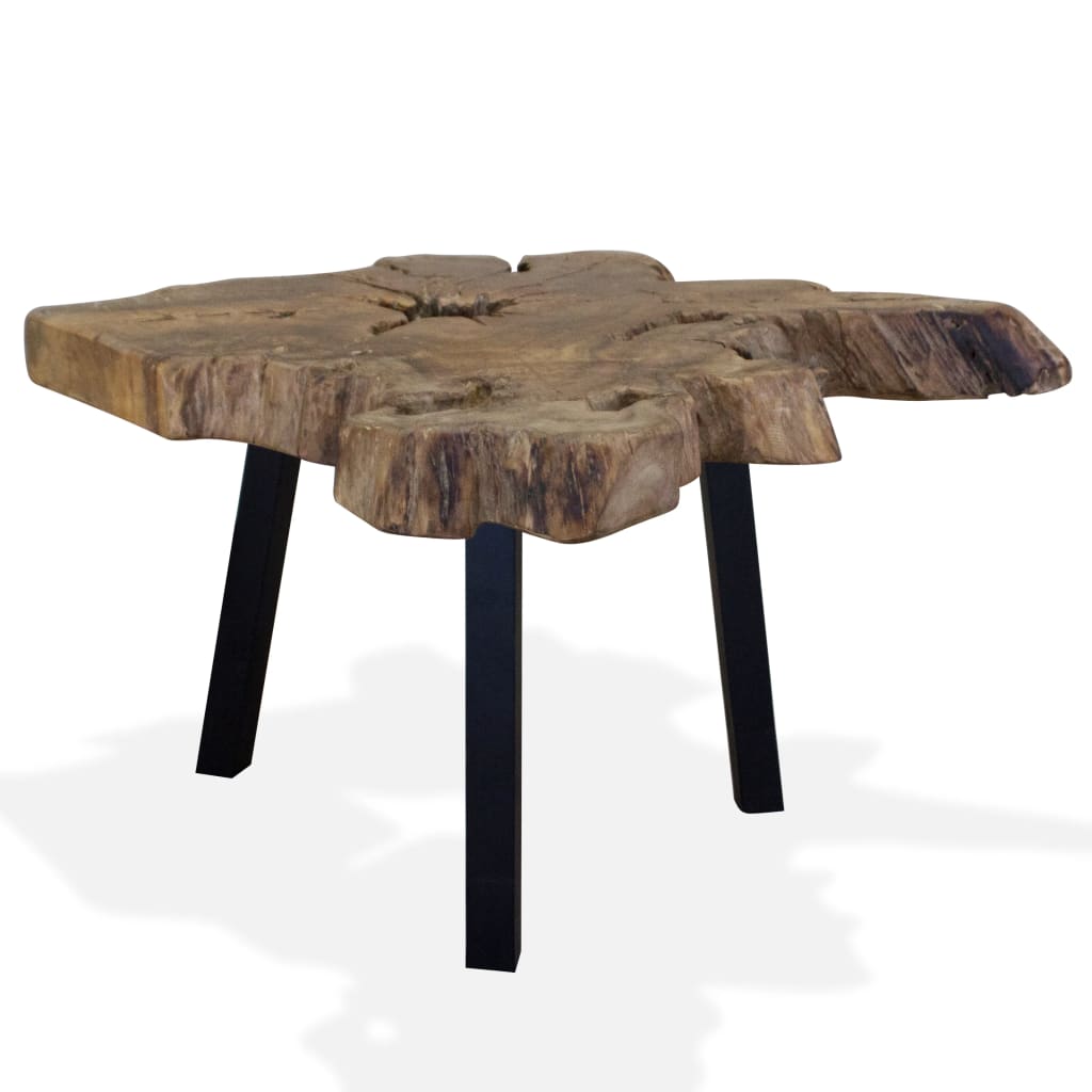 Salontafel 80x70x38 cm echt teakhout is nu te koop bij PeponiXL, paradijselijk wonen!