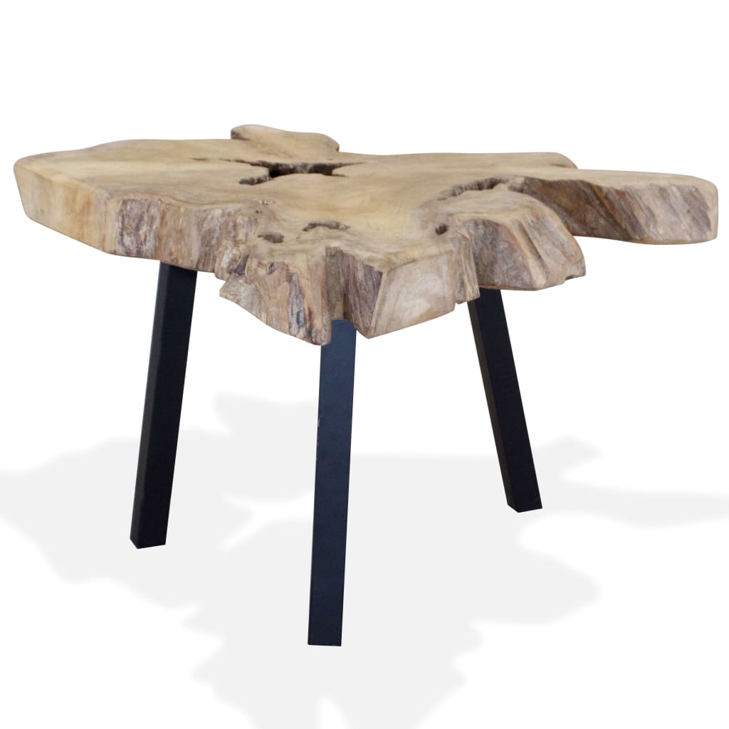 Salontafel 80x70x38 cm echt teakhout is nu te koop bij PeponiXL, paradijselijk wonen!