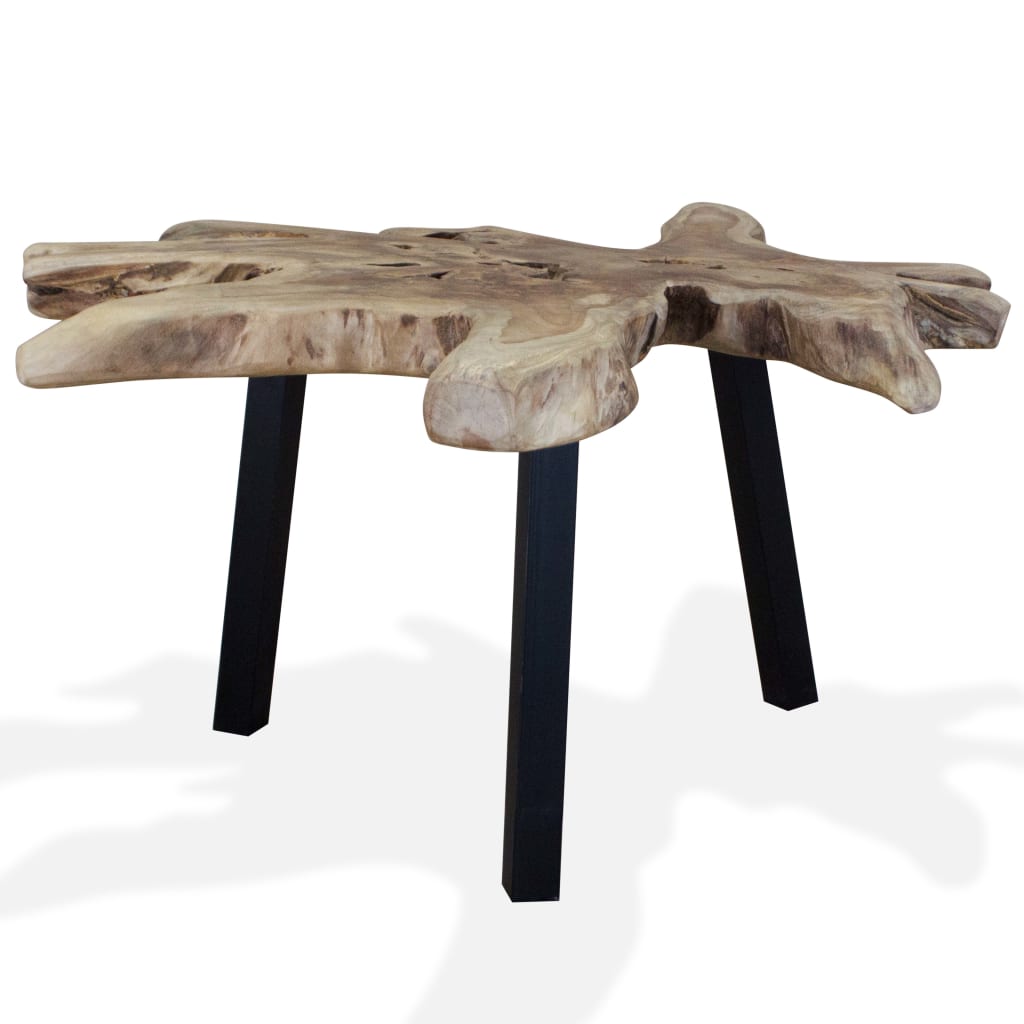 Salontafel 80x70x38 cm echt teakhout is nu te koop bij PeponiXL, paradijselijk wonen!