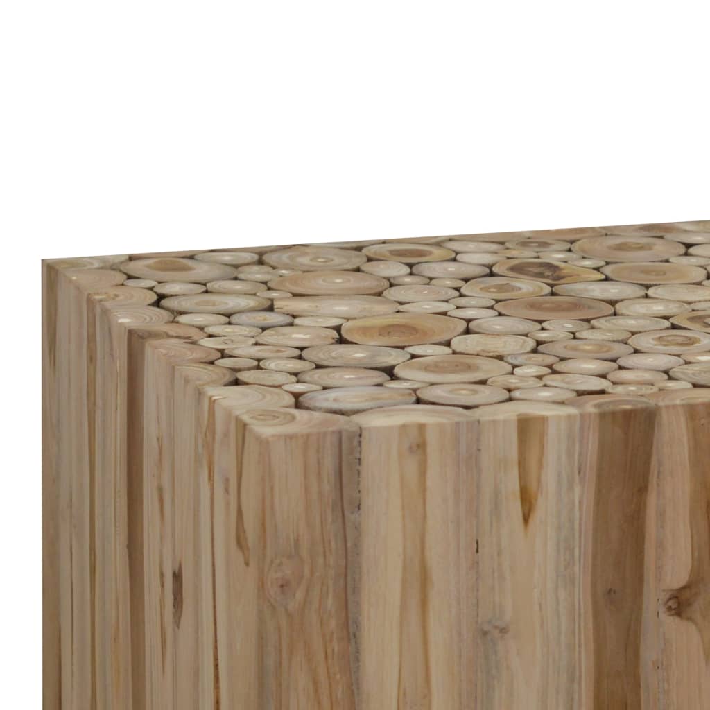 Salontafel 50x50x35 cm echt teakhout is nu te koop bij PeponiXL, paradijselijk wonen!