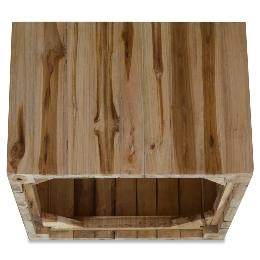 Salontafel 50x50x35 cm echt teakhout is nu te koop bij PeponiXL, paradijselijk wonen!